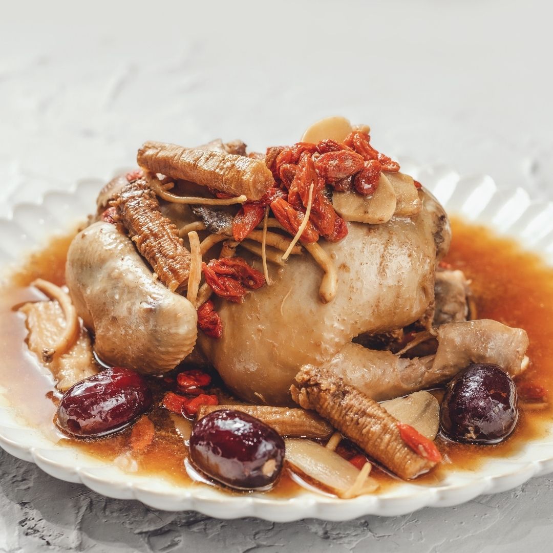 Herbal Chicken with fresh chinese herbs